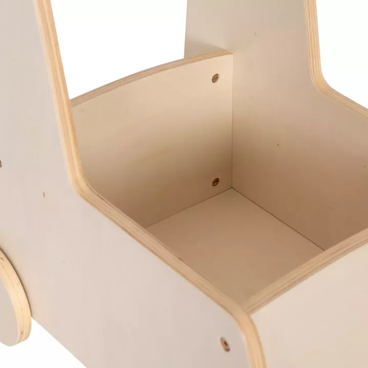 KIDS' STROLLER/CART RICKI HM18341.01 MDF & PLYWOOD IN NATURAL 33x45x50Hcm.