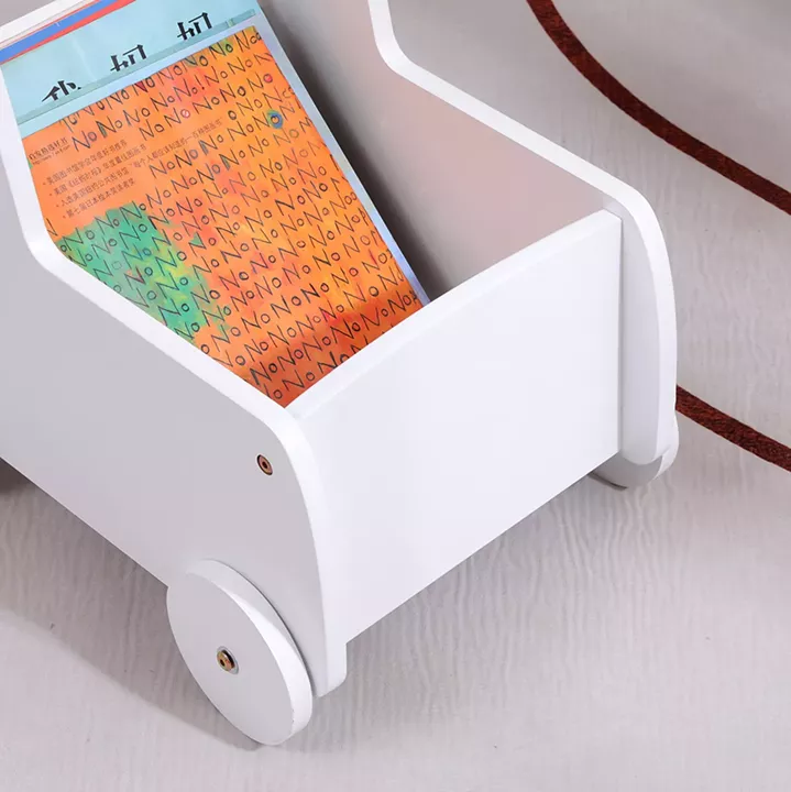 KIDS' STROLLER/CART RICKI HM18341.03 MDF & PLYWOOD IN WHITE 33x45x50Hcm.