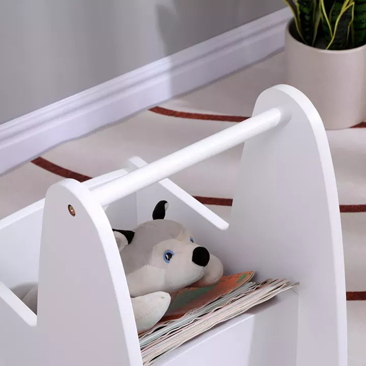 KIDS' STROLLER/CART RICKI HM18341.03 MDF & PLYWOOD IN WHITE 33x45x50Hcm.