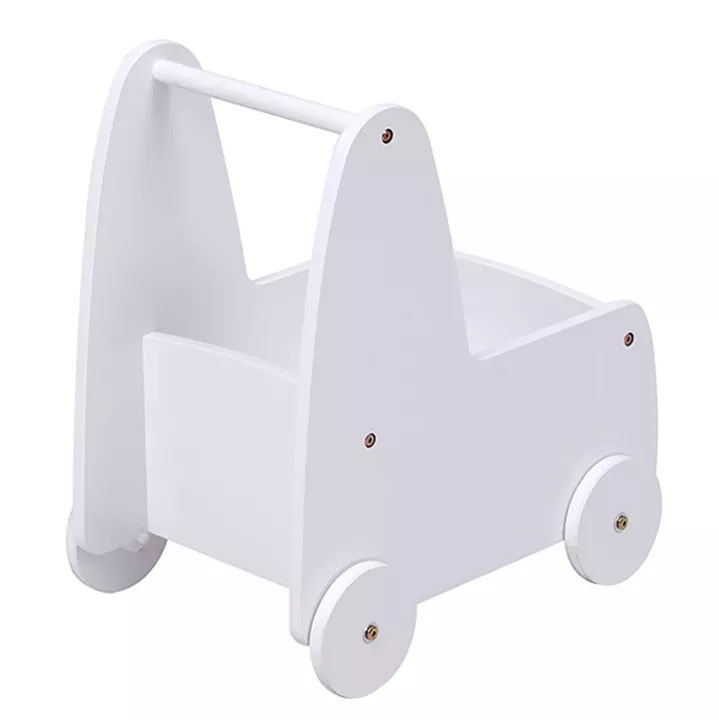 KIDS' STROLLER/CART RICKI HM18341.03 MDF & PLYWOOD IN WHITE 33x45x50Hcm.