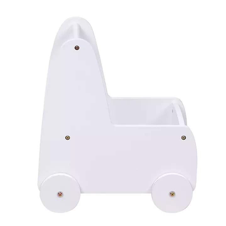KIDS' STROLLER/CART RICKI HM18341.03 MDF & PLYWOOD IN WHITE 33x45x50Hcm.