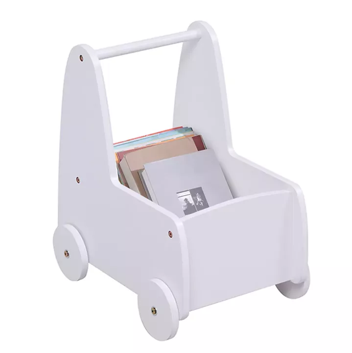 KIDS' STROLLER/CART RICKI HM18341.03 MDF & PLYWOOD IN WHITE 33x45x50Hcm.
