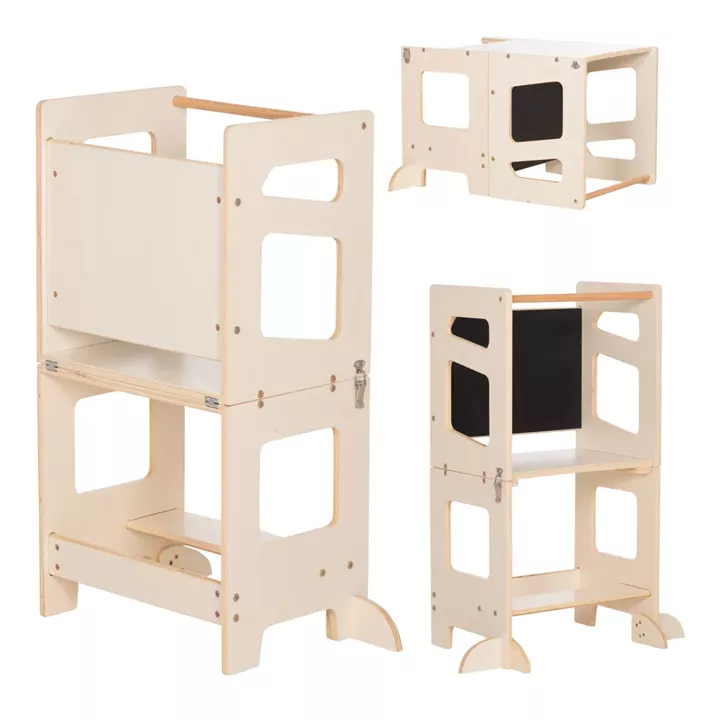 ΠΥΡΓΟΣ ΕΚΜΑΘΗΣΗΣ ΜΕ ΠΙΝΑΚΑ RICKI HM18344.01 ΞΥΛΟ ΠΕΥΚΟΥ ΦΥΣΙΚΟ 43x32x84Υεκ