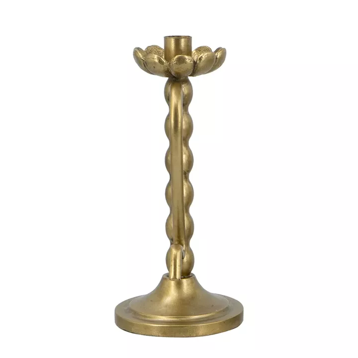 Artekko Solis Χρυσό Μεταλλικό Κηροπήγιο (13.5x11x24.5)cm