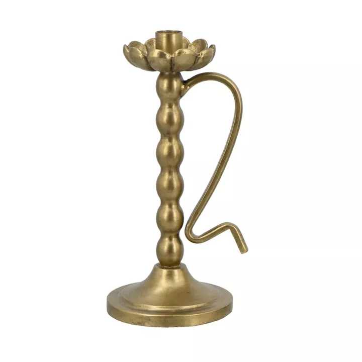 Artekko Solis Χρυσό Μεταλλικό Κηροπήγιο (13.5x11x24.5)cm