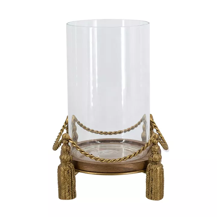 Artekko Solis Χρυσό Μεταλλικό Κηροπήγιο (15.5x15.5x22.5)cm