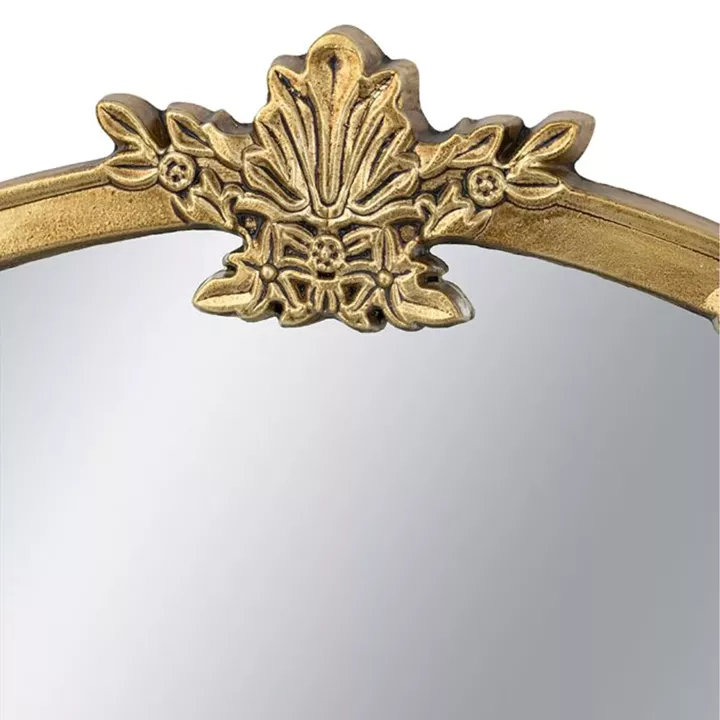 Artekko Mirror Χρυσός MDF Καθρέπτης Τοίχου (76x2.5x79)cm