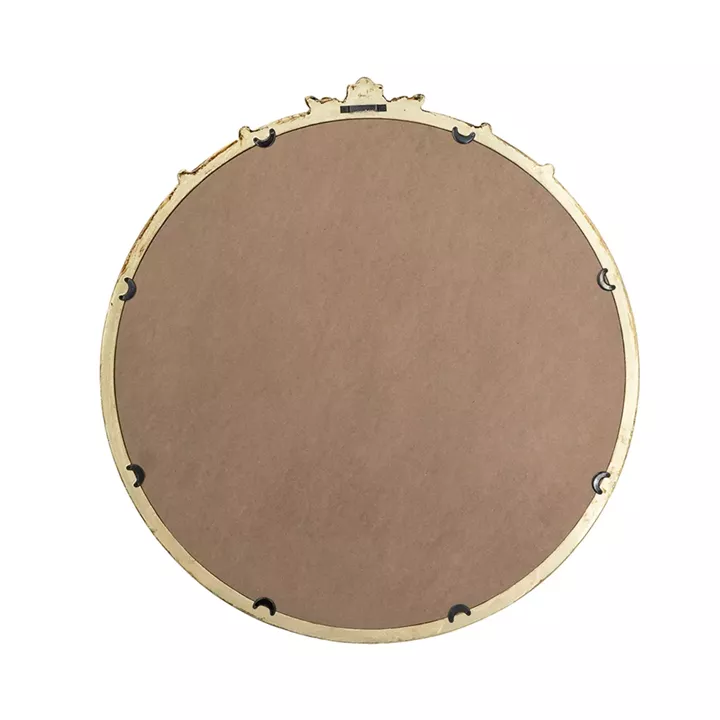 Artekko Mirror Χρυσός MDF Καθρέπτης Τοίχου (76x2.5x79)cm