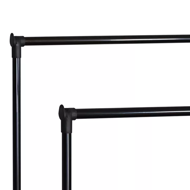 Κρεμάστρα δαπέδου Ganco pakoworld μαύρο μέταλλο 74.5x39x157εκ