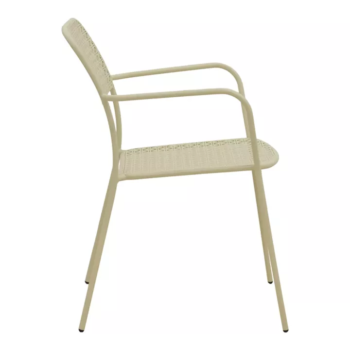 Moraja Federal pakoworld set of 3 pieces cream metal 70x70x73cm