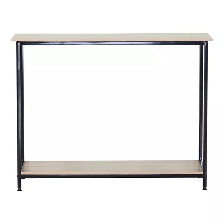 Console Shima pakoworld 2pcs. oak- black metal 106x35x81cm