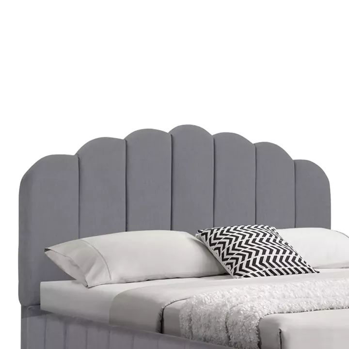 Κρεβάτι Tatiana pakoworld ύφασμα γκρι με αποθηκευτικό χώρο 120x200εκ