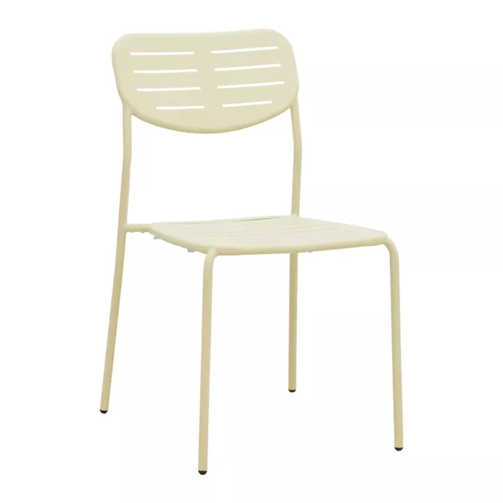 Τραπεζαρία Moraja Deraby I pakoworld σετ 3τεμ κρεμ μέταλλο 70x70x73εκ