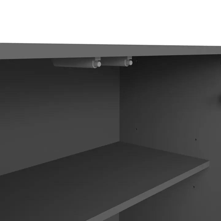 Μπουφές Billie pakoworld ανθρακί-sonoma 149x40x77εκ