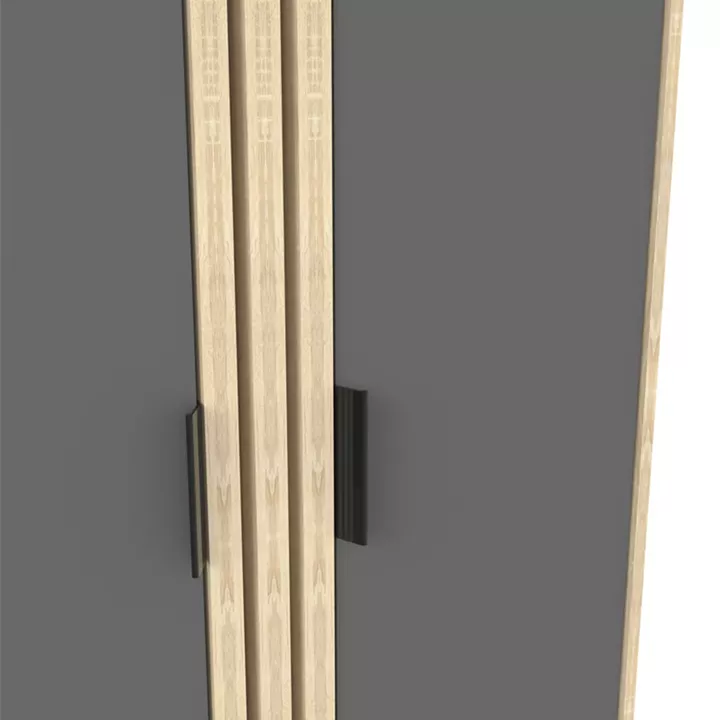 Παπουτσοθήκη-ντουλάπι Shoby pakoworld ανθρακί-sonoma 70.5x30x91εκ