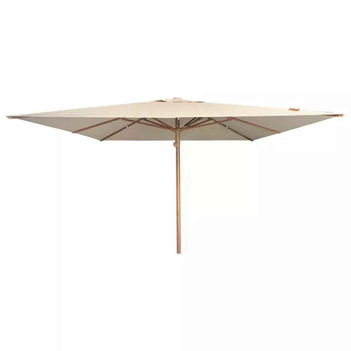 FLOOR UMBRELLA 3x3m GLADELL HM6604.02 BEIGE SHADE-HEAT TRANSFER ALUMINUM-FLOOR BOLTED BASE