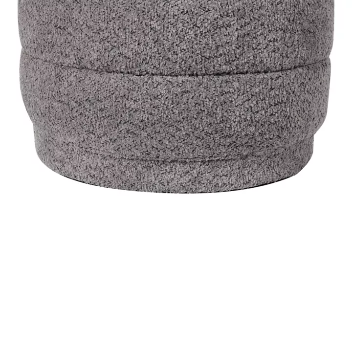 Stool-trunk Bettia pakoworld teddy fabric grey D41x38.5cm