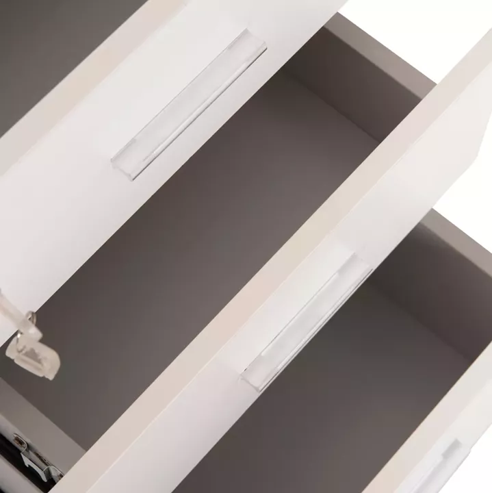 ΣΥΡΤΑΡΙΕΡΑ ΓΡΑΦΕΙΟΥ ΜΕ ΚΛΕΙΔΑΡΙΑ VANCE HM2159 ΛΕΥΚΗ ΜΕΛΑΜΙΝΗ-ΡΟΔΑΚΙΑ 39x40x60Υεκ.