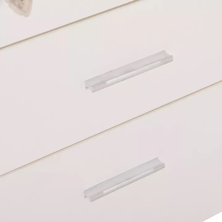 ΣΥΡΤΑΡΙΕΡΑ ΓΡΑΦΕΙΟΥ ΜΕ ΚΛΕΙΔΑΡΙΑ VANCE HM2159 ΛΕΥΚΗ ΜΕΛΑΜΙΝΗ-ΡΟΔΑΚΙΑ 39x40x60Υεκ.