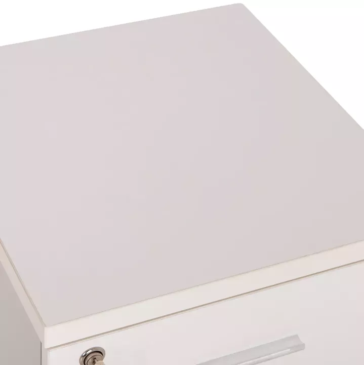 ΣΥΡΤΑΡΙΕΡΑ ΓΡΑΦΕΙΟΥ ΜΕ ΚΛΕΙΔΑΡΙΑ VANCE HM2159 ΛΕΥΚΗ ΜΕΛΑΜΙΝΗ-ΡΟΔΑΚΙΑ 39x40x60Υεκ.