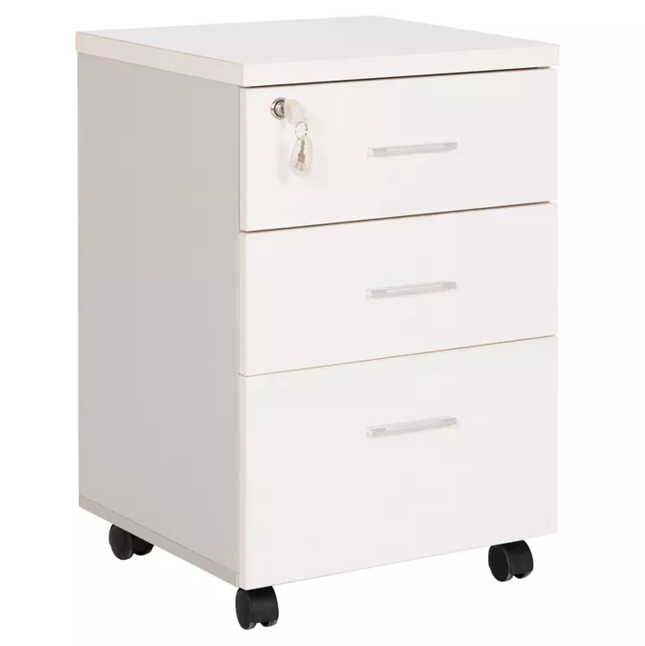 ΣΥΡΤΑΡΙΕΡΑ ΓΡΑΦΕΙΟΥ ΜΕ ΚΛΕΙΔΑΡΙΑ VANCE HM2159 ΛΕΥΚΗ ΜΕΛΑΜΙΝΗ-ΡΟΔΑΚΙΑ 39x40x60Υεκ.