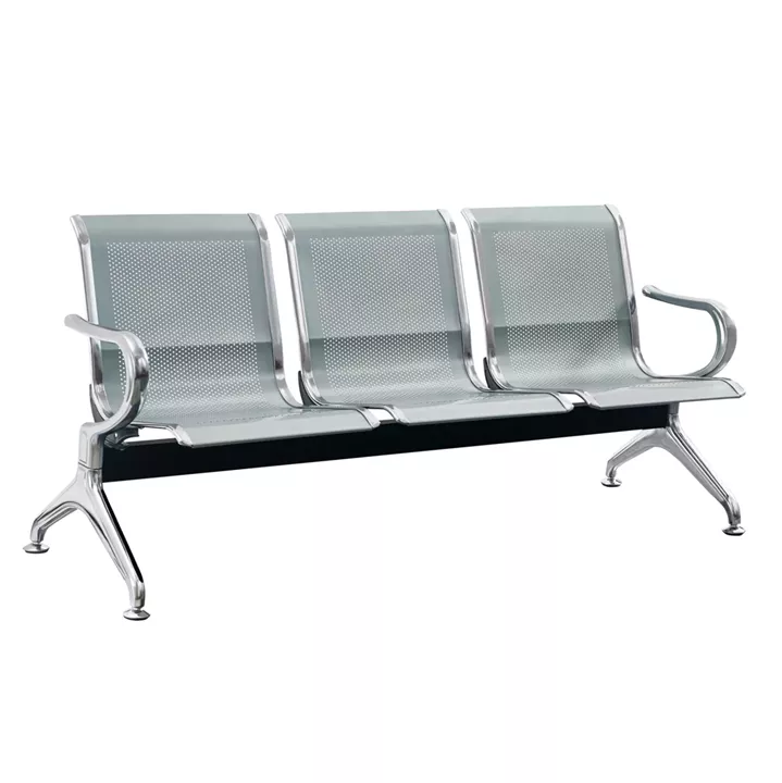 ΚΑΘΙΣΜΑ ΑΝΑΜΟΝΗΣ Τ. ΑΕΡΟΔΡΟΜΙΟΥ 3ΘΕΣΙΟ AVIATOR HM18399 ΜΕΤΑΛΛΟ MESH ΓΚΡΙ 171x64x76Υ