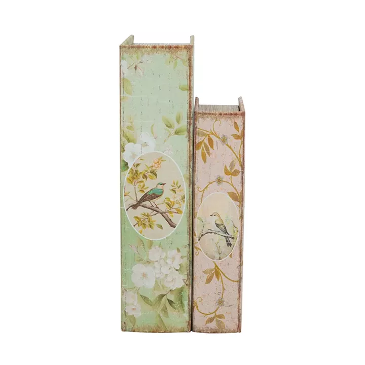 Artekko Book Πολύχρωμα Διακοσμητικά Βιβλία MDF με Αποθηκευτικό Χώρο 2pcs