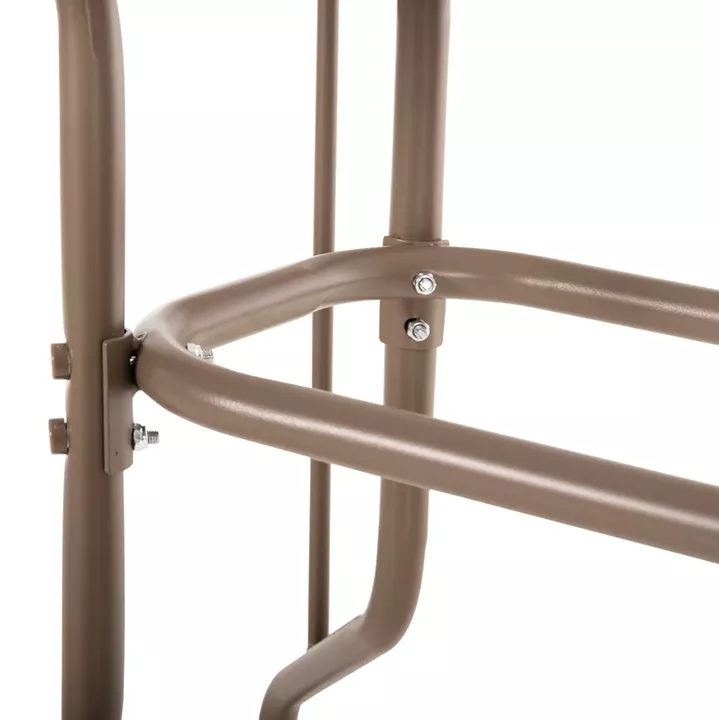 OUTDOOR DINING SET 5PCS ADAM HM10727.04 METAL CHAIRS & TABLE 110x60cm CHAMPAGNE