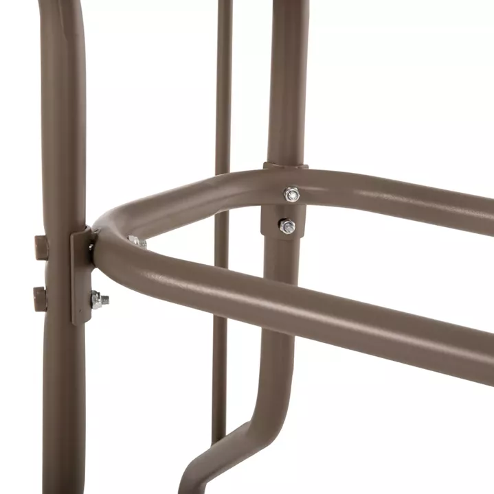 OUTDOOR DINING SET 5PCS LEONE HM10835.04 METAL CHAIRS & TABLE 110x60cm CHAMPAGNE