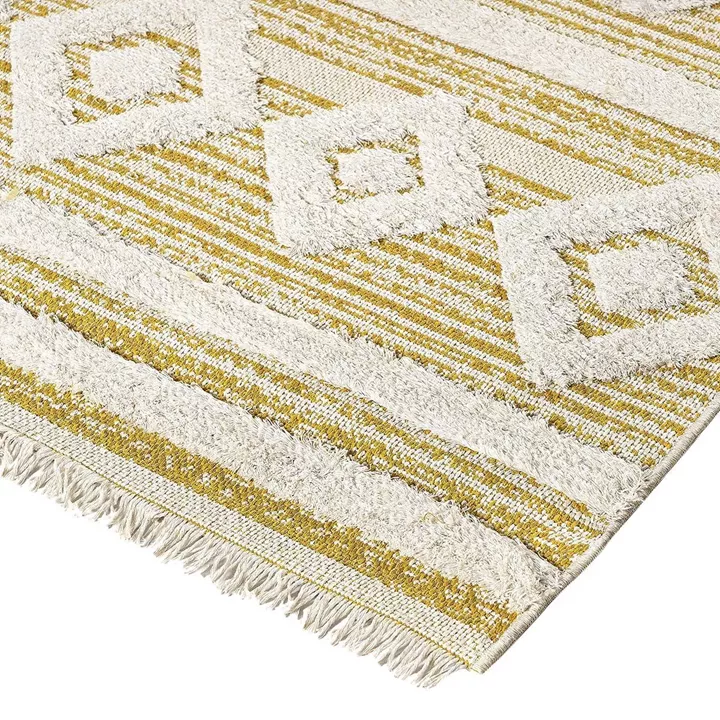 Beauty Home Χαλί βαμβακερό Morocotton 9239 125x180 Κίτρινο