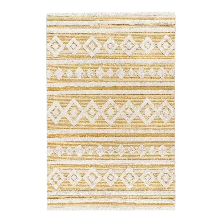 Beauty Home Χαλί βαμβακερό Morocotton 9239 125x180 Κίτρινο