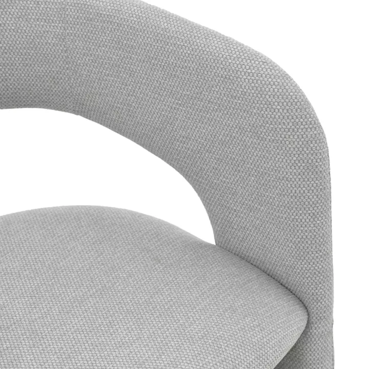 Πολυθρόνα Cocon pakoworld ύφασμα γκρι μπεζ 58x58x80εκ