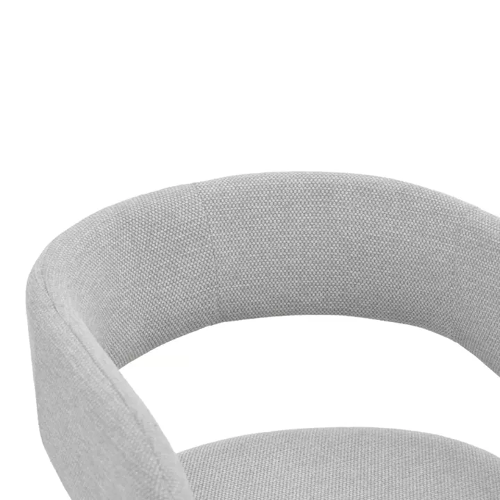 Πολυθρόνα Cocon pakoworld ύφασμα γκρι μπεζ 58x58x80εκ