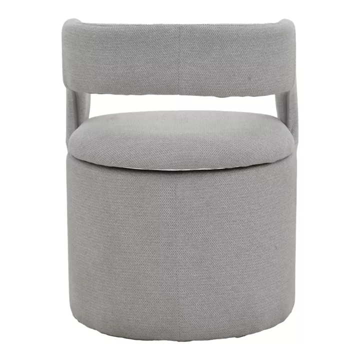 Πολυθρόνα Cocon pakoworld ύφασμα γκρι μπεζ 58x58x80εκ