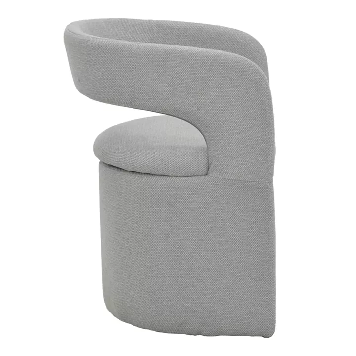 Πολυθρόνα Cocon pakoworld ύφασμα γκρι μπεζ 58x58x80εκ