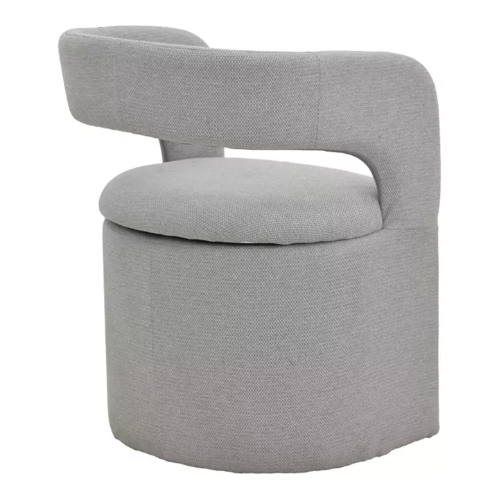 Πολυθρόνα Cocon pakoworld ύφασμα γκρι μπεζ 58x58x80εκ