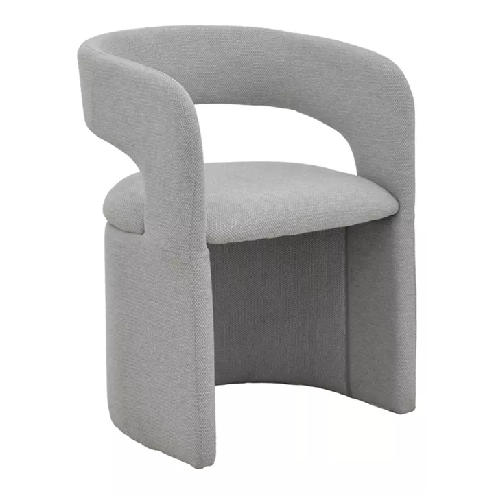 Πολυθρόνα Cocon pakoworld ύφασμα γκρι μπεζ 58x58x80εκ