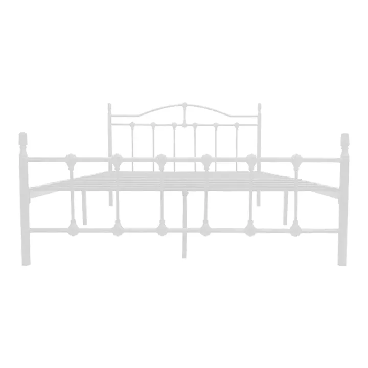 Κρεβάτι Wotso pakoworld μεταλλικό λευκό 150x200εκ