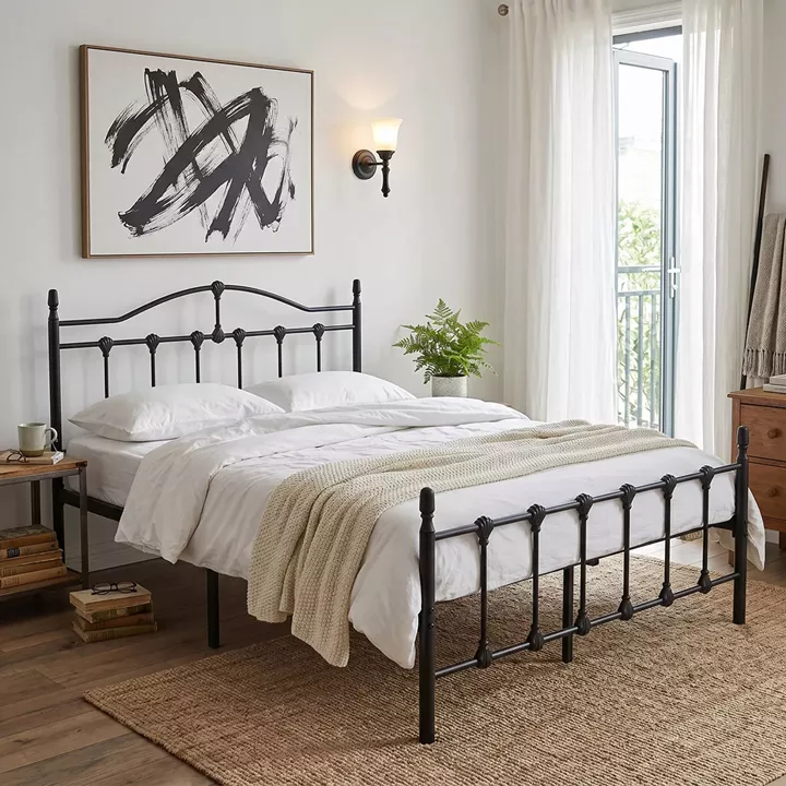 Wotso pakoworld metal bed black 140x200cm