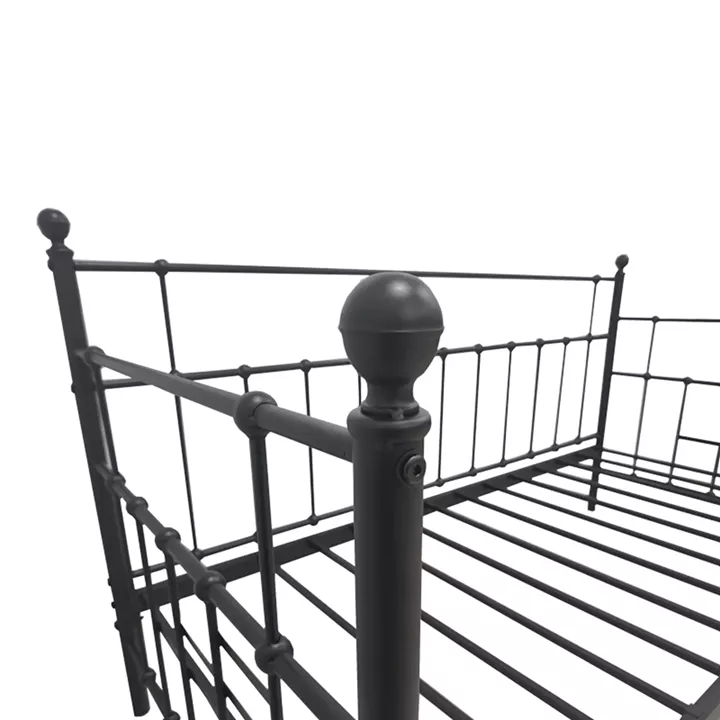 Routha pakoworld sofa bed, black metal, 90x190cm