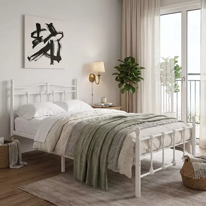 Wotso pakoworld metal bed white 90x190cm