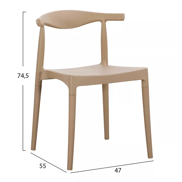 ΠΟΛΥΘΡΟΝΑ ΕΞΩΤ.ΧΩΡΟΥ ALOR HM6624.04 ΠΟΛΥΠΡΟΠΥΛΕΝΙΟ ΚΑΠΟΥΤΣΙΝΟ 47x55x74.5Υεκ