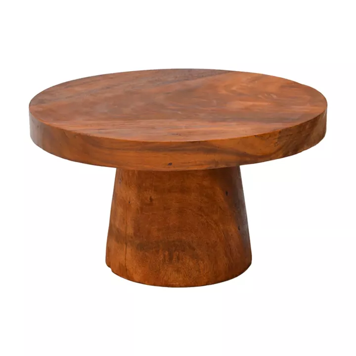 Coffee table Nepal pakoworld walnut suar wood D80x45cm