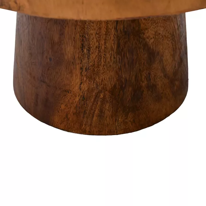 Τραπέζι σαλονιού Nepal pakoworld suar ξύλο σε φυσική απόχρωση Φ80x45εκ