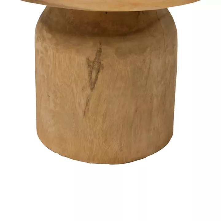 Coffee table Tobola pakoworld suar wood in natural color D60x45cm