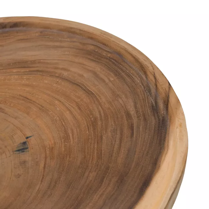 Coffee table Tobola pakoworld suar wood in natural color D60x45cm