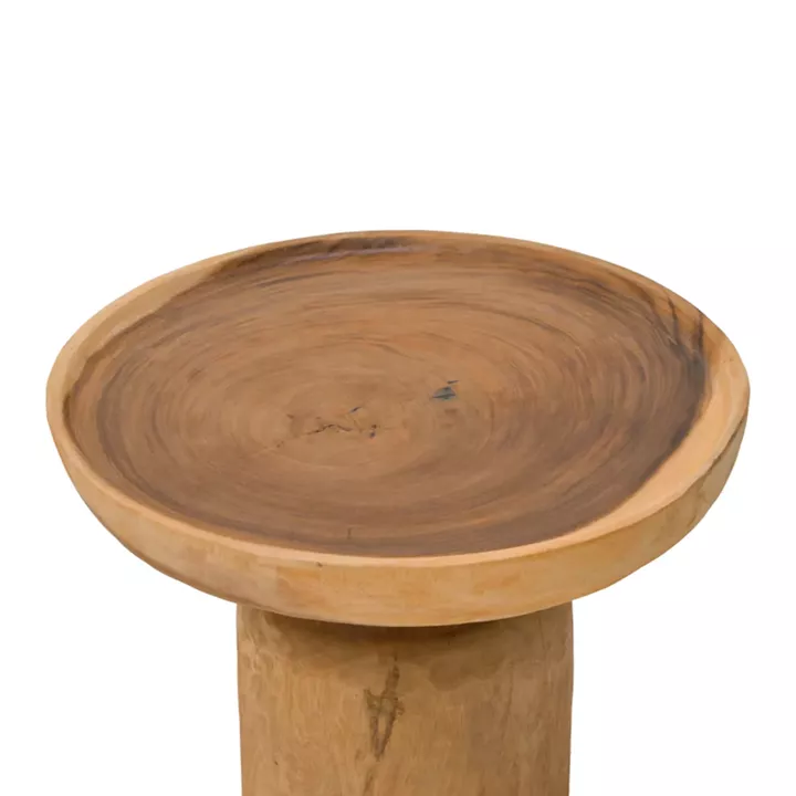 Coffee table Tobola pakoworld suar wood in natural color D60x45cm