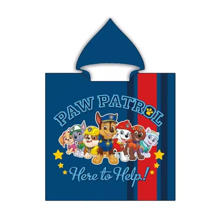 Παιδικό πόντσο Microfiber Paw Patrol