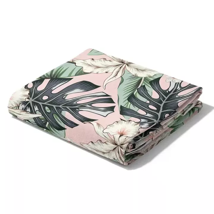 Πετσέτα Θαλάσσης Microfiber Quick Dry Monstera