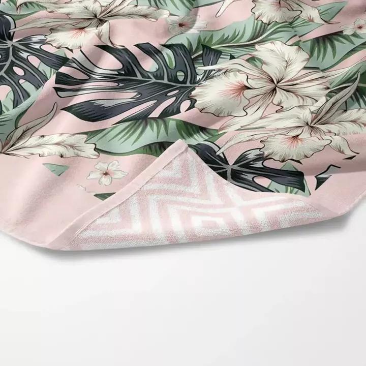 Πετσέτα Θαλάσσης Microfiber Quick Dry Monstera